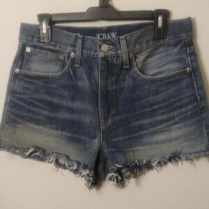 J. Crew Distressed Denim Jean Shorts